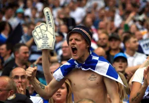 Play-Off Final V Swindon, 24th May 2015, Wembley Stadium Prints: Electric Atmosphere: Preston North End FC Fans Unyielding Support in Sky Bet League One Play-Off Final vs Swindon Town