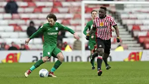Sunderland V PNE, Saturday 17th March 2018 Prints: A Fierce Clash: Preston North End vs Sunderland in the 2017/18 English Football League Championship