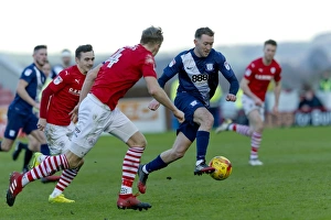 Barnsley V PNE, Saturday 4th February 2017 Prints: A Fight for Victory: Preston North End vs Barnsley, 4th February 2017 - 2016/17 Season