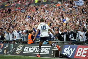 Editor's Picks: Jermaine Beckford Celebrates With PNE Fans At Wembley