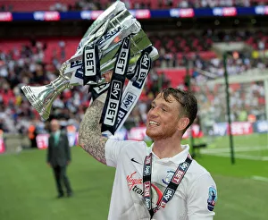 Editor's Picks: Joe Garner Celebrates With Play-Off Final Trophy, 2015