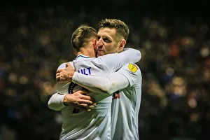 2018/19 Season Prints: Louis Moult and Paul Gallagher Share An Embrace