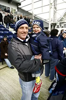 Passionate Preston North End Fans in Championship Clash Against Sheffield United, Deepdale (01/31/09)