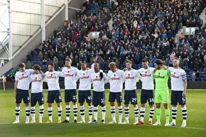 PNE Players Stand For Remembrance At Deepdale
