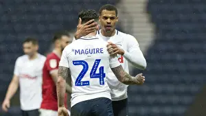 PNE V Bristol City, Saturday 2nd March 2019 Prints: PNE vs Bristol City: Nmecha and Maguire's Charge at Deepdale