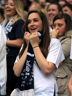 Play-Off Final V Swindon, 24th May 2015, Wembley Stadium Prints: Preston North End fans in the stands