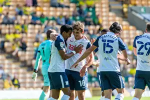 : Preston North End Football Club Norwich City v Preston North End SkyBet Championship match at Carrow Road