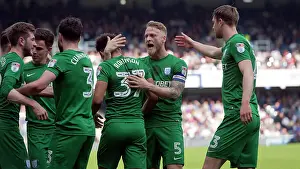 QPR V PNE, Saturday 14th April 2018 Prints: Preston North End's Callum Robinson Euphoric Goal Celebration vs. QPR (April 14, 2018)