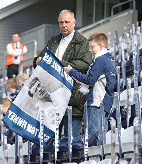 Photos Of Fans Prints: Sea of Sir Tom Finney Flags