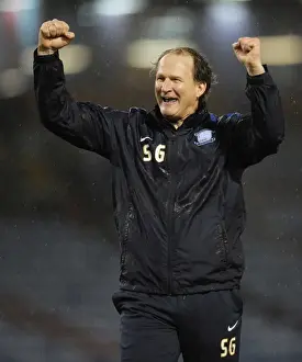 2015 Prints: Simon Grayson and Preston North End Celebrate Championship Victory Over Burnley