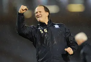 2015 Prints: Simon Grayson's Championship Victory Celebration: Preston North End at Burnley