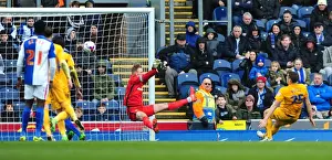 Blackburn Rovers V PNE, Saturday 2nd April, SkyBet Championship Prints: Sky Bet Championship Showdown: Thrilling Goal Battle - Blackburn Rovers vs