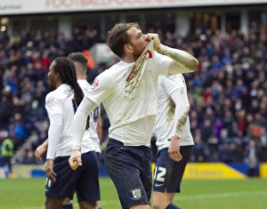 Goal Celebration Prints: SkyBet Championship Showdown: Preston North End vs Sheffield Wednesday (February 2016)