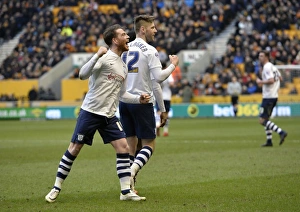 Goal Celebration Prints: SkyBet Championship Showdown: Wolves vs. Preston North End - February 13, 2016