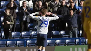 PNE V Wigan Athletic, Saturday 6th October 2018 Prints: Tom Barkhuizen Celebrates His Goal Against Wigan Athletic