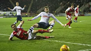 Deepdale Prints: Tom Barkhuizen Scores the Winning Goal for Preston North End Against Rotherham United in Sky Bet Championship Match